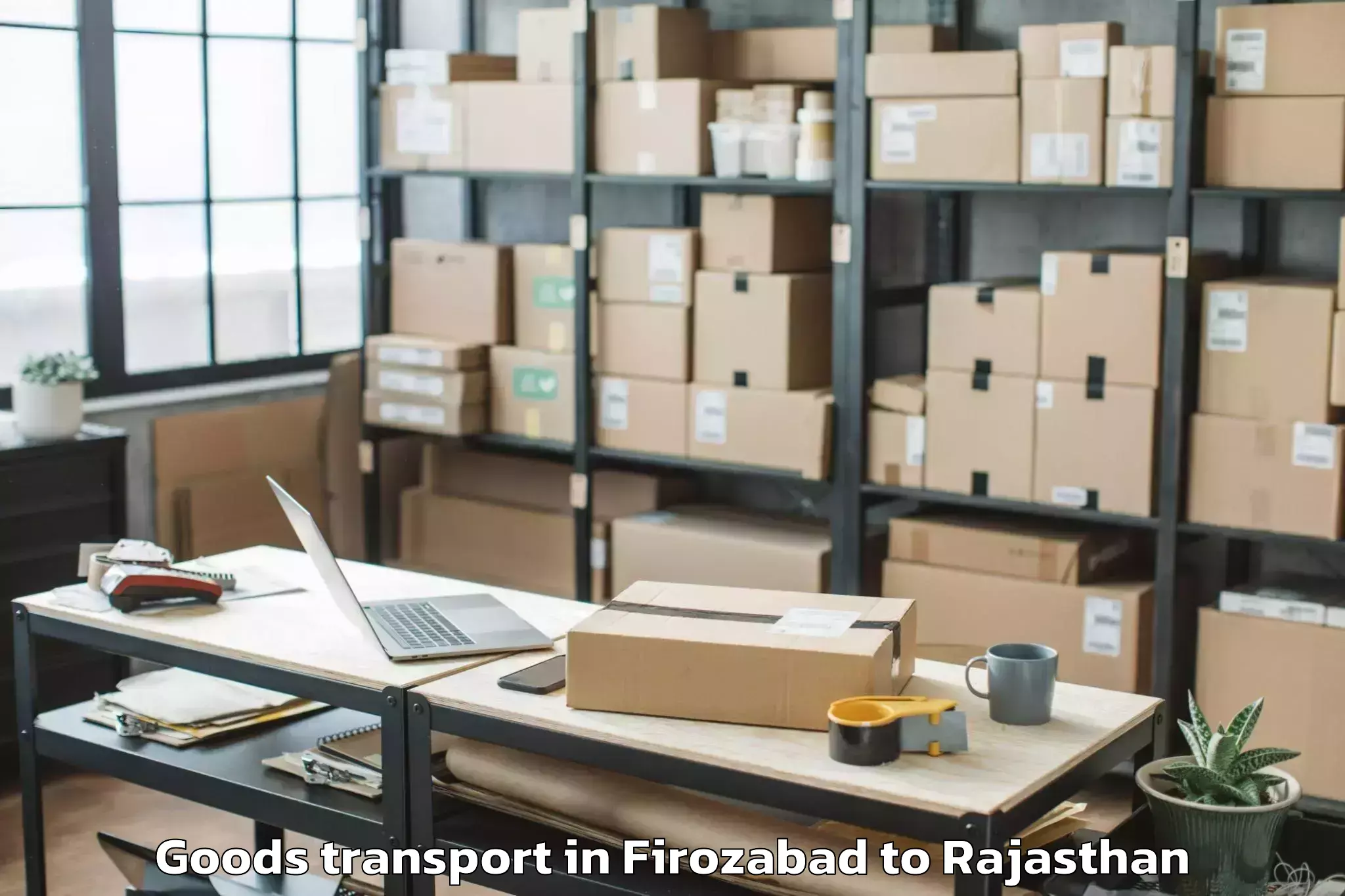 Book Firozabad to Nimaj Goods Transport